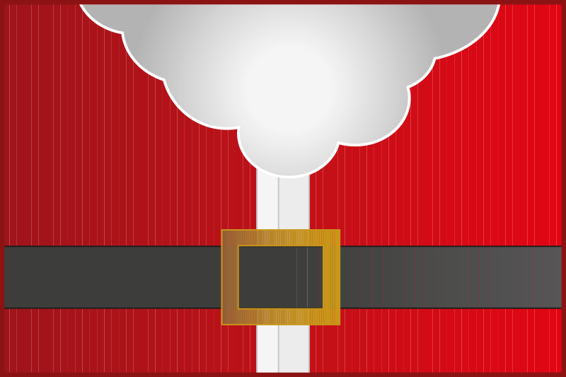 Set de table noël costume de père noël - TenStickers