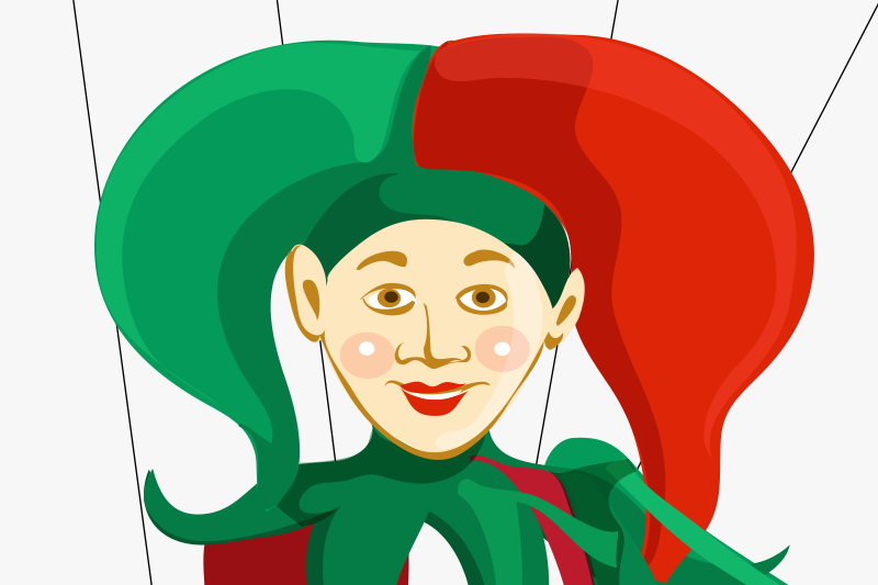 Set de table original illustration de personnage de fou - TenStickers