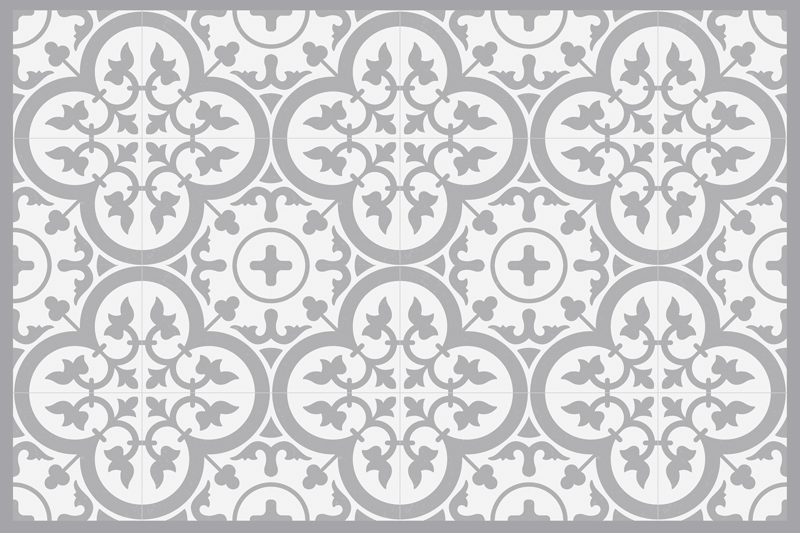 Set de table moderne motif carreaux sophistiqués - TenStickers