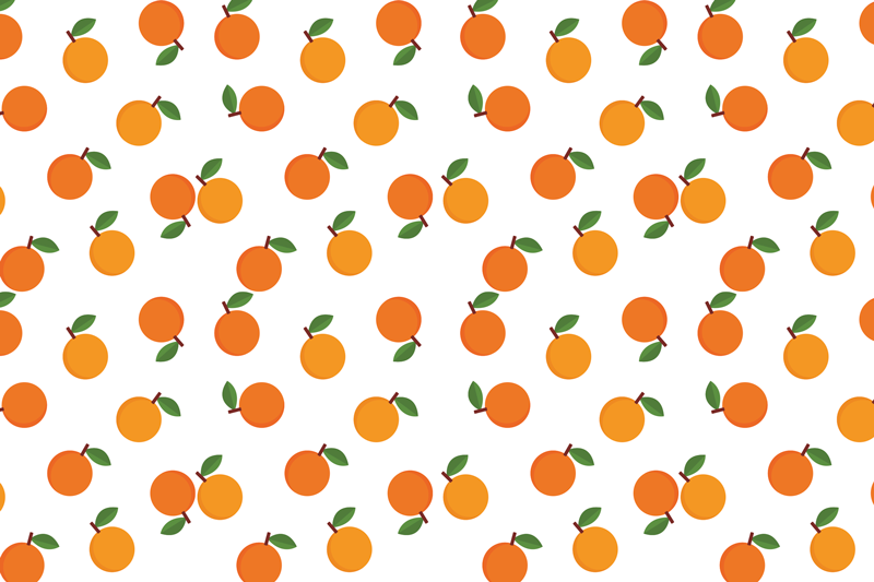 Set de table original motif fruits oranges - TenStickers