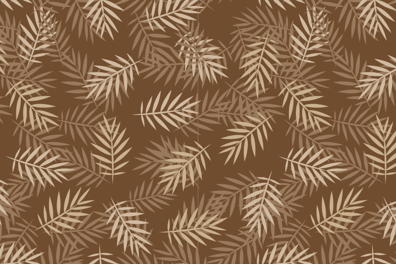 Set de table motif feuilles naturelles - TenStickers