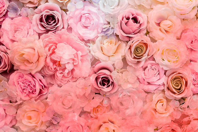 Set de table motif floral de roses - TenStickers