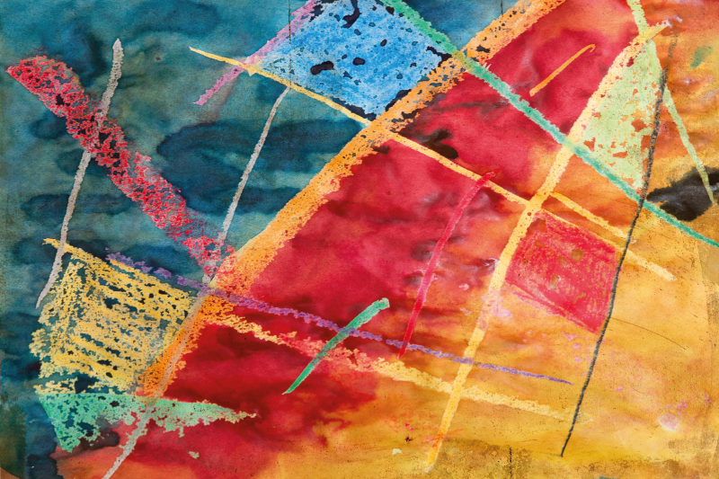 Set de table original motifs géométriques vibrants - TenStickers