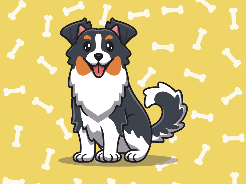 Set de table enfant personnage de chien mignon - TenStickers