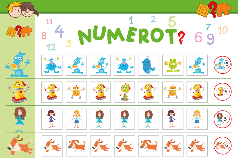 Set de table enfant tableau éducatif coloré - TenStickers