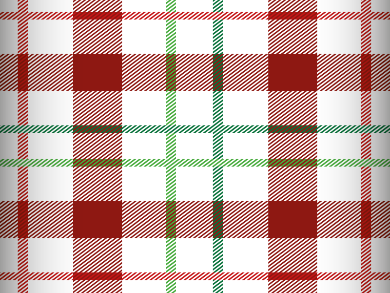 Set de table noël motif tartan - TenStickers