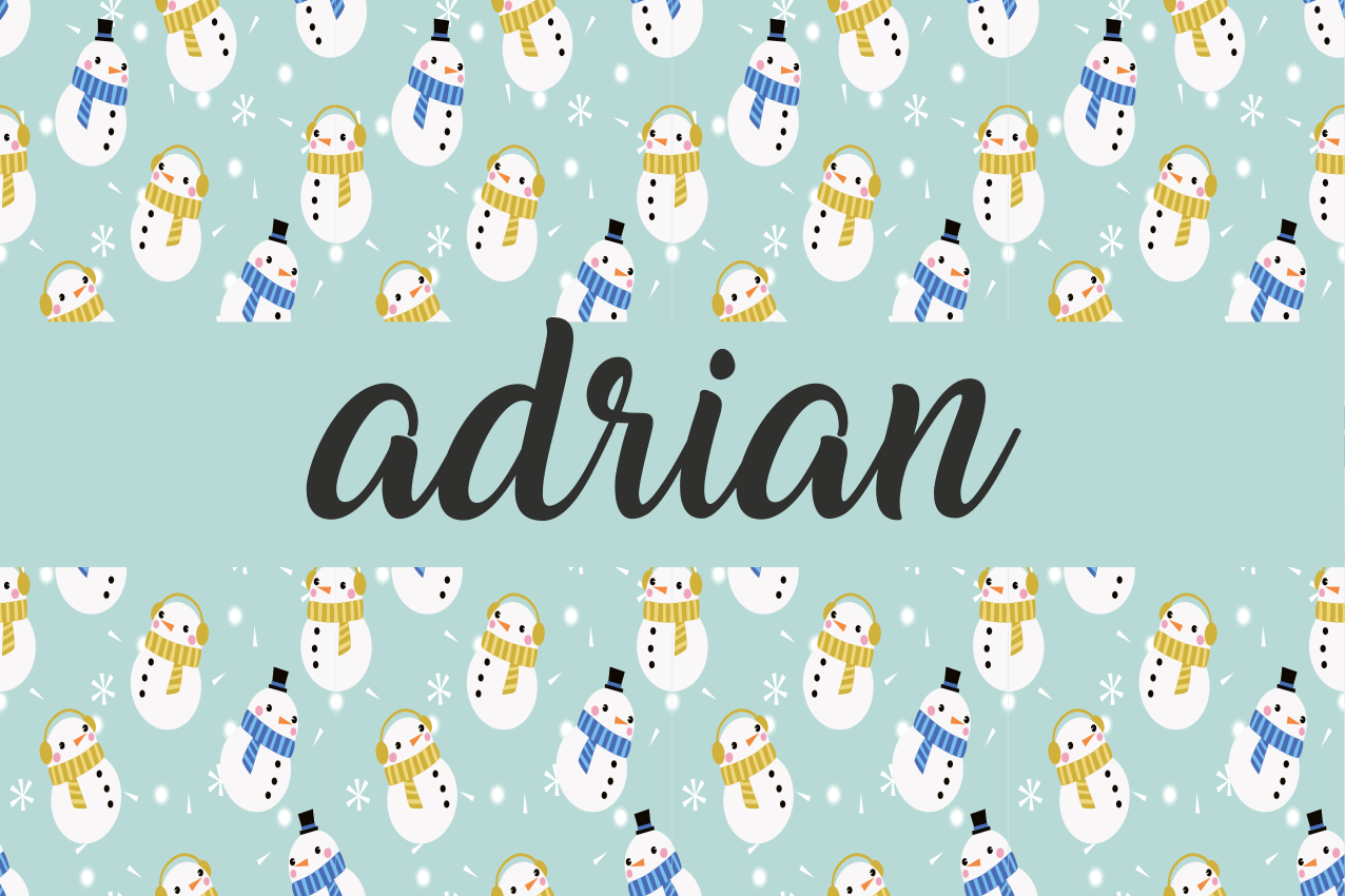 Set de table noël design personnalisé bonhomme de neige - TenStickers