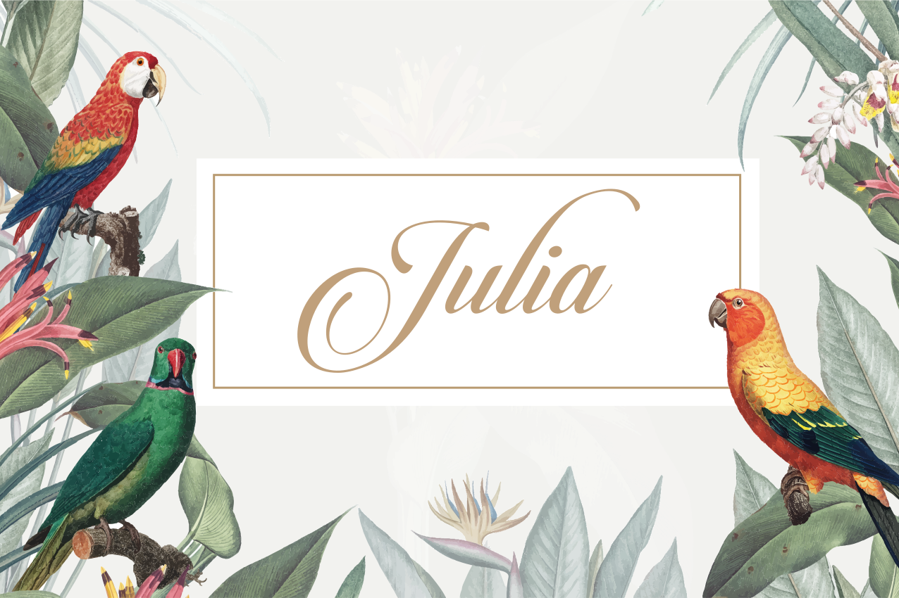 Set de table avec prénom élégant - TenStickers