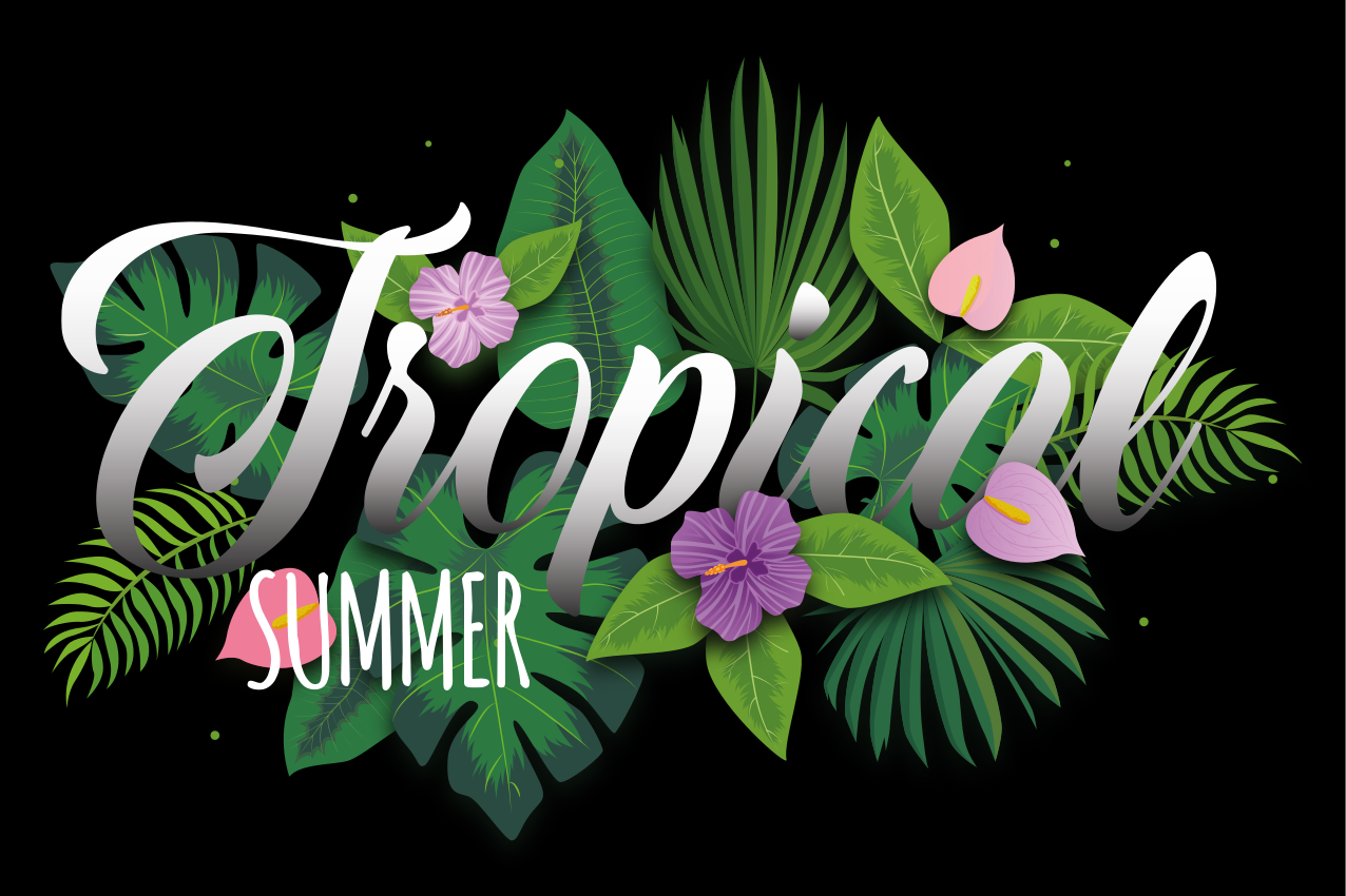 Set de table original ambiance estivale tropicale - TenStickers