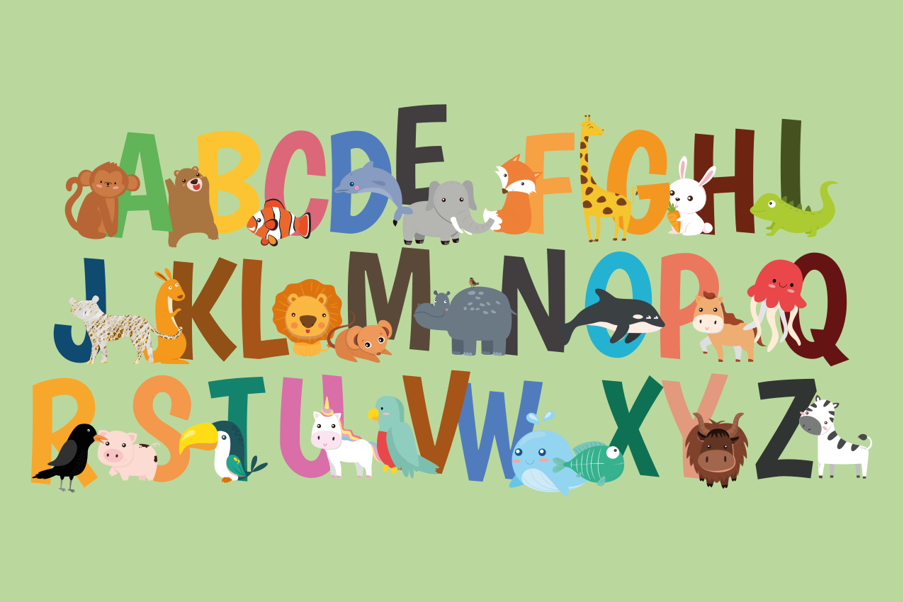 Set de table enfant alphabet des animaux - TenStickers