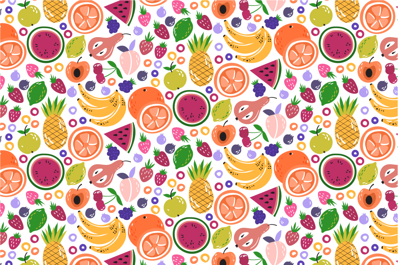 Set de table enfant imprimé motif fruits - TenStickers