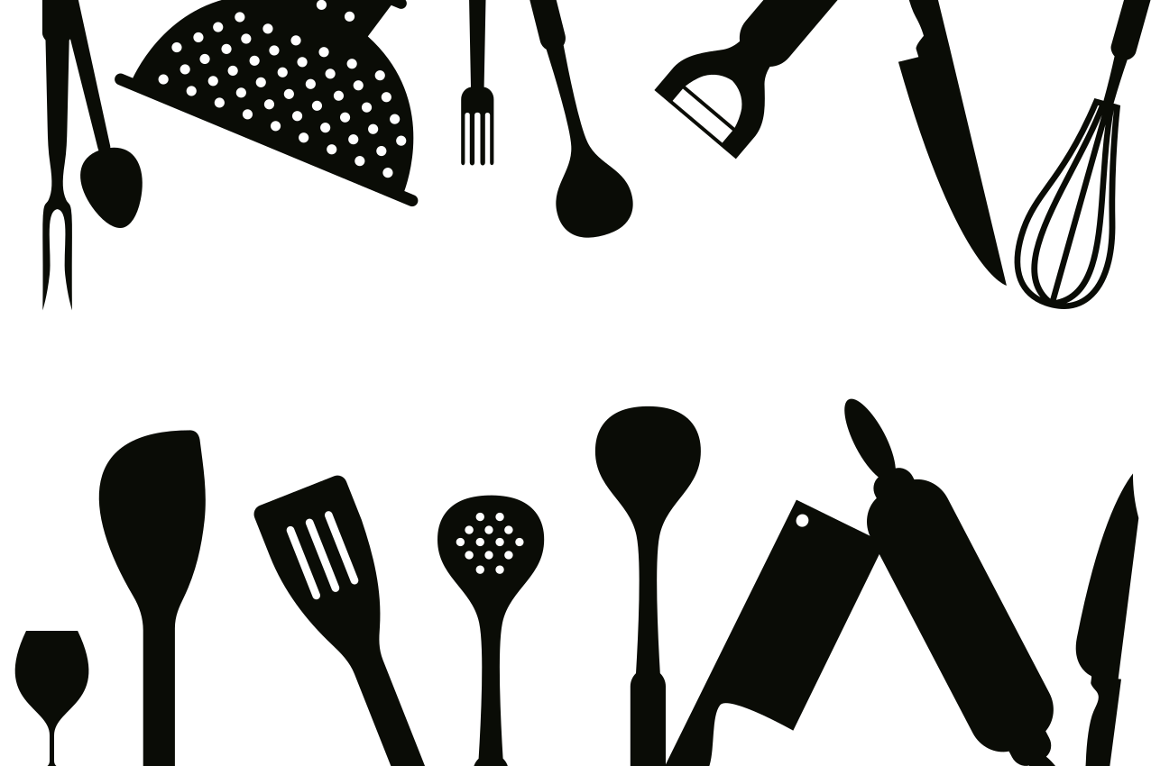 Set de table original collection ustensiles de cuisine - TenStickers