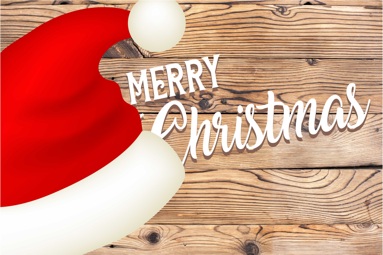 Set de table noël chapeau de père noël festif - TenStickers