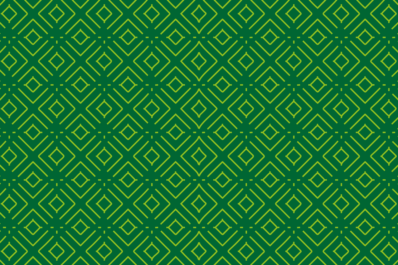 Set de table motif géométrique vert - TenStickers