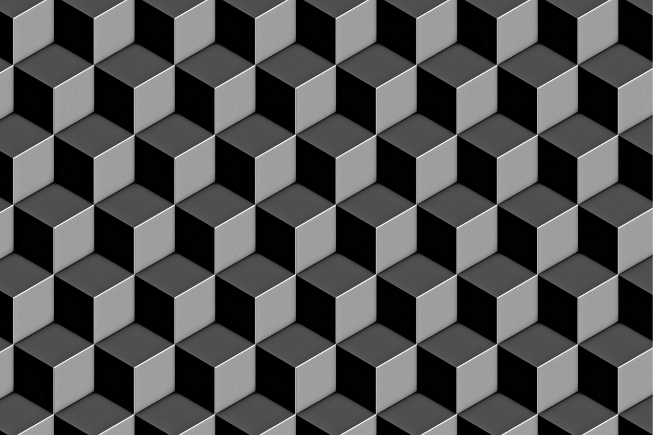 Set de table motif cubes géométriques - TenStickers