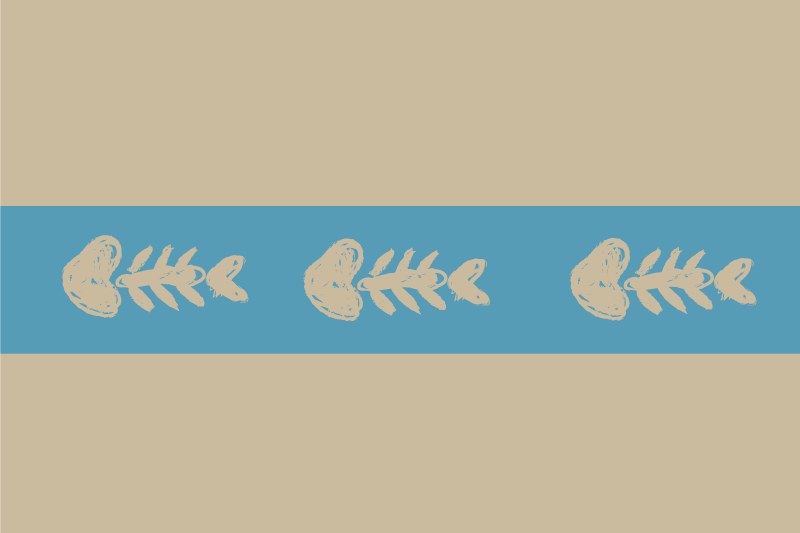 Set de table original motif unique en forme d'arête - TenStickers