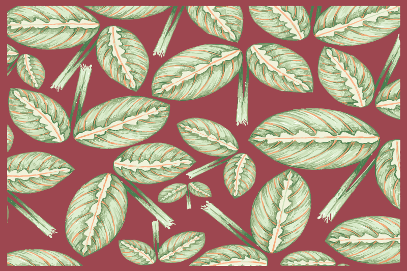 Set de table original motif de feuilles - TenStickers