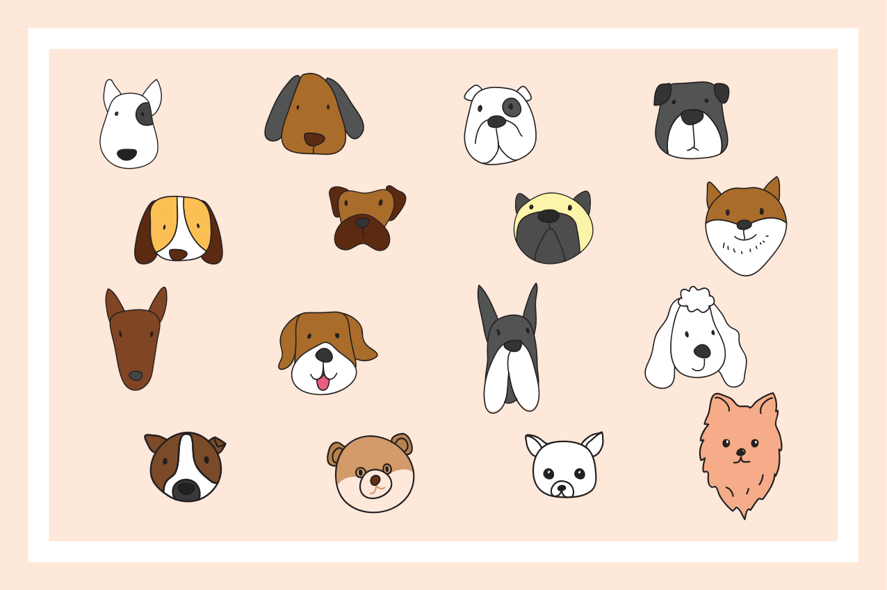 Set de table enfant collection visages d'animaux - TenStickers