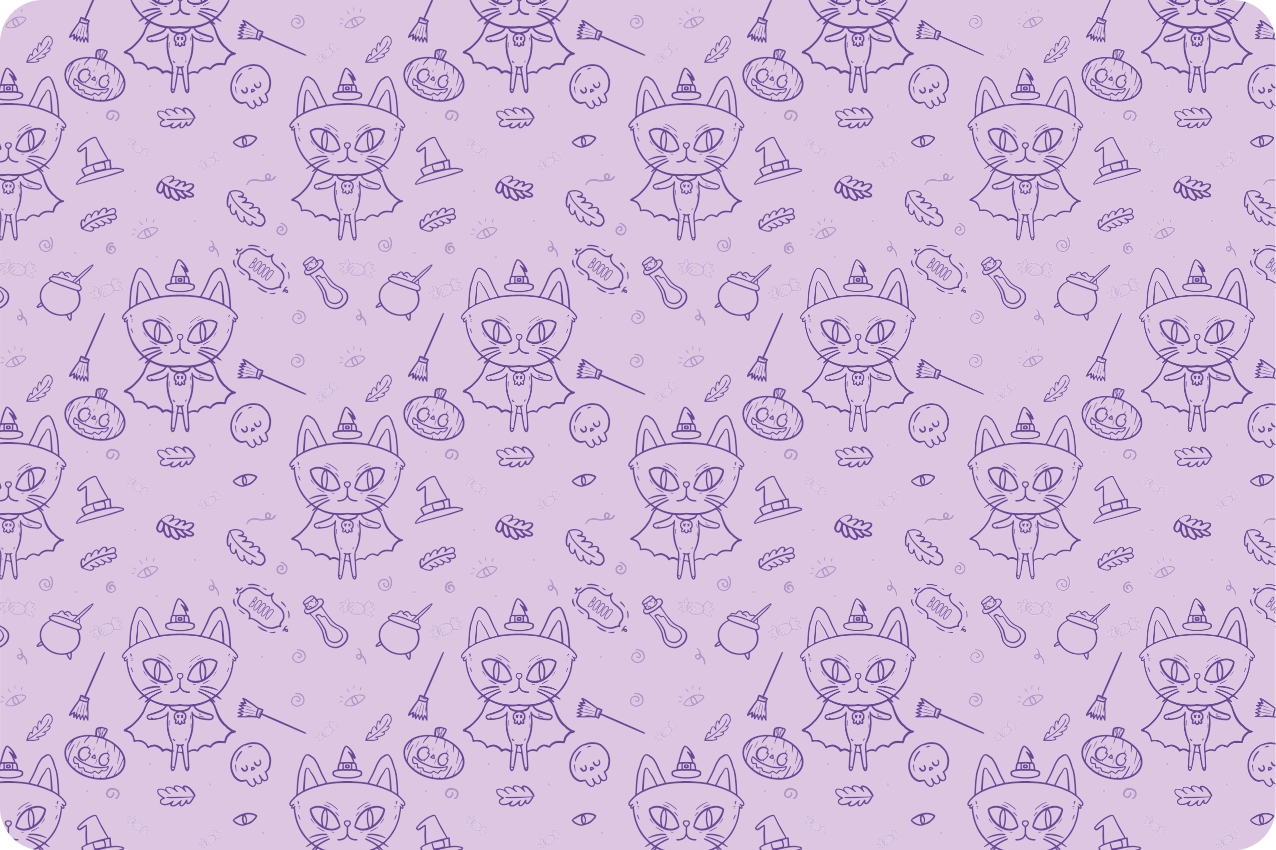 Set de table enfant motif chat fantaisiste - TenStickers