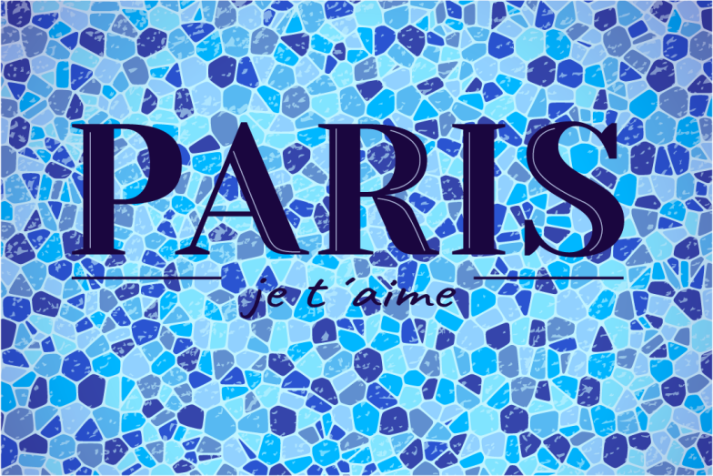 Set de table citation amour à paris - TenStickers
