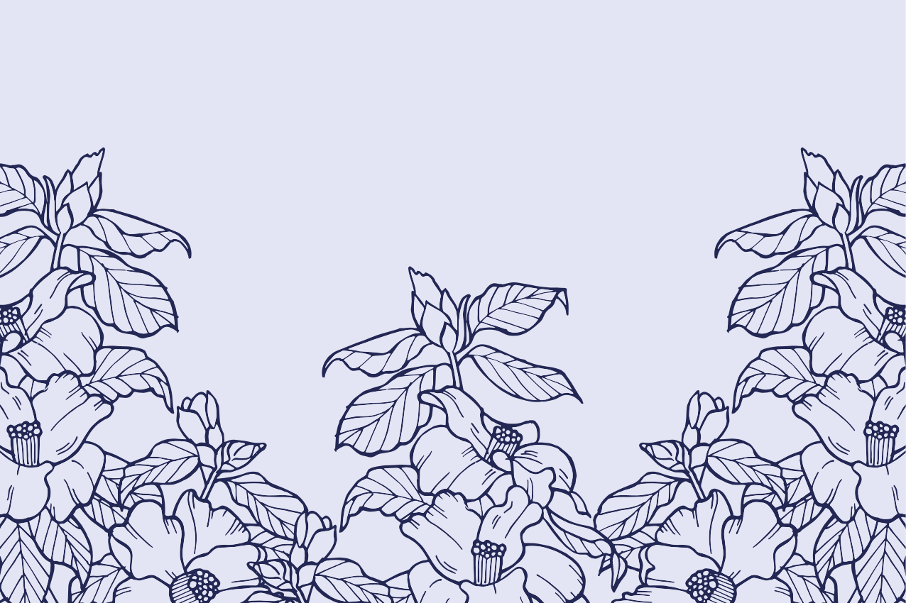 Set de table original motif bordure florale - TenStickers