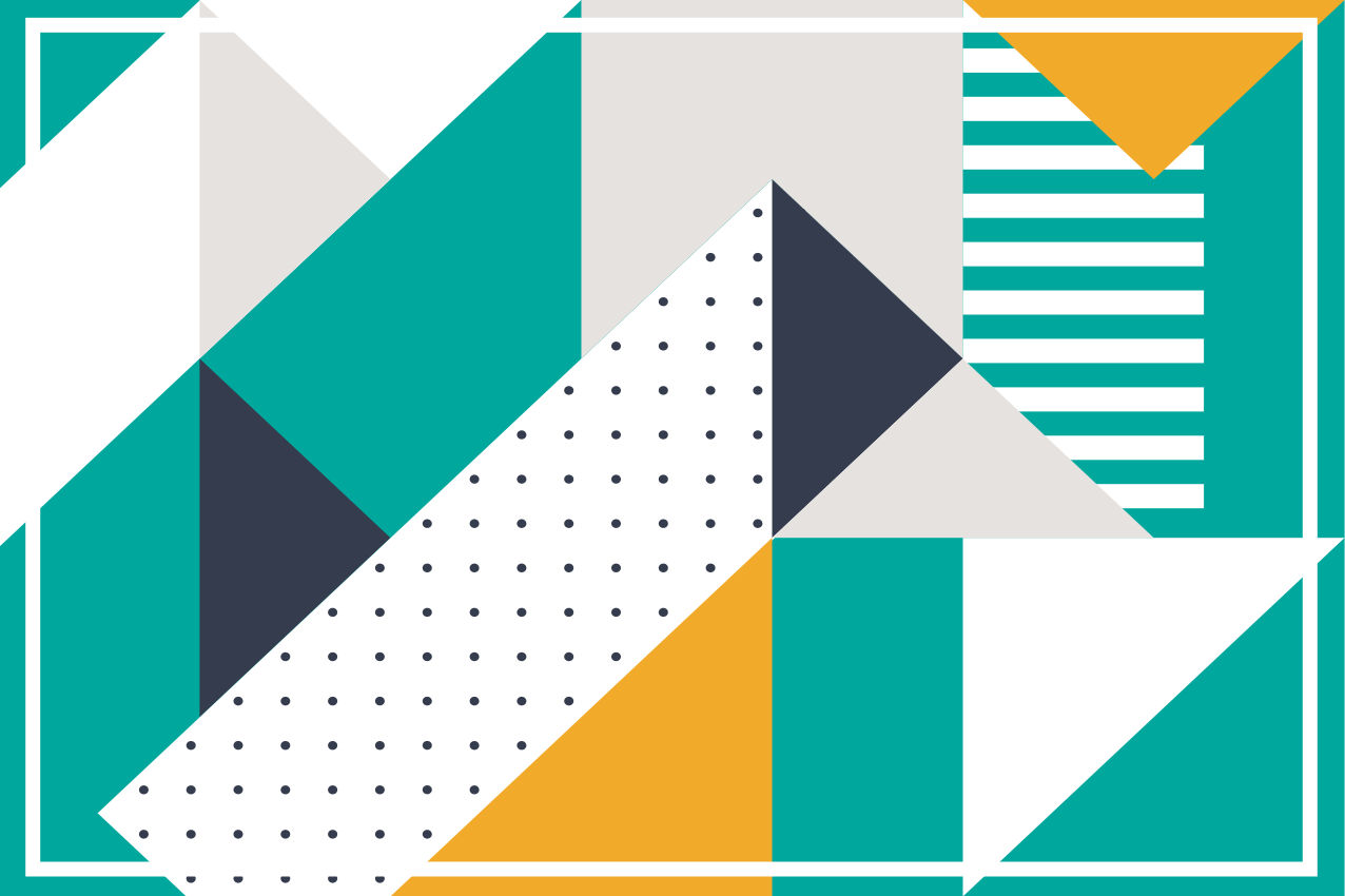 Set de table moderne motifs géométriques - TenStickers