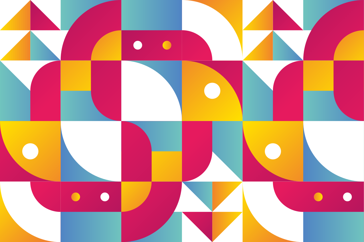 Set de table moderne motifs géométriques audacieux - TenStickers