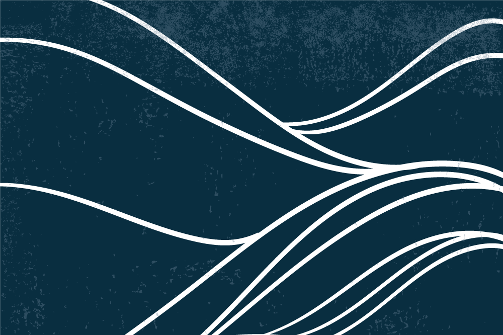 Set de table moderne motif vagues élégantes - TenStickers