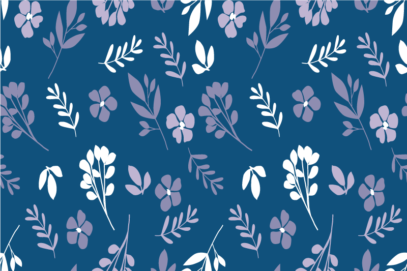 Set de table motif floral botanique - TenStickers