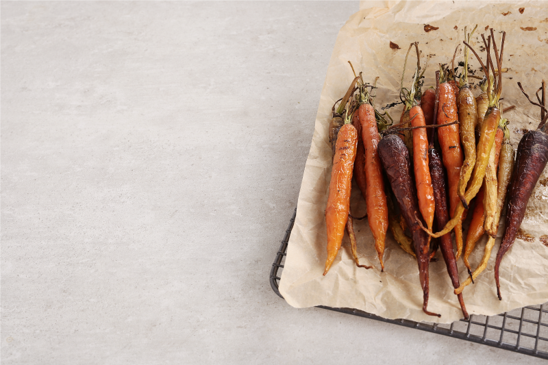 Set de table restaurant carottes colorées rôties - TenStickers