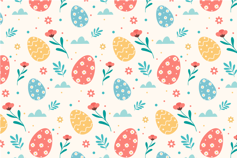 Set de table enfant motif œufs colorés - TenStickers