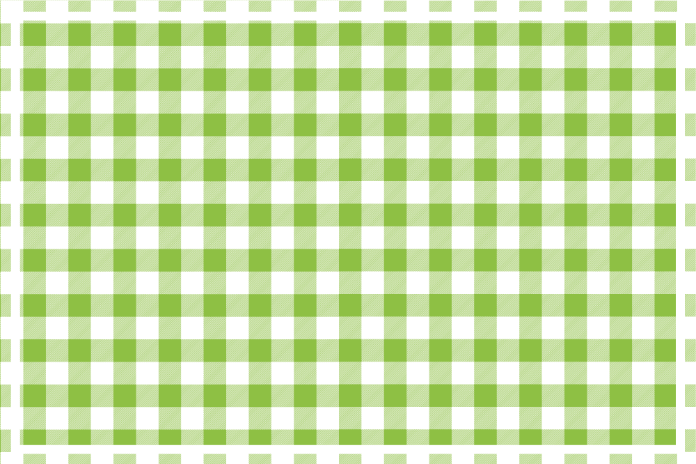 Set de table motif vichy vert - TenStickers