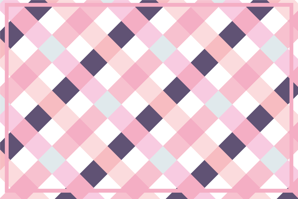 Set de table motif tartan aux teintes douces - TenStickers