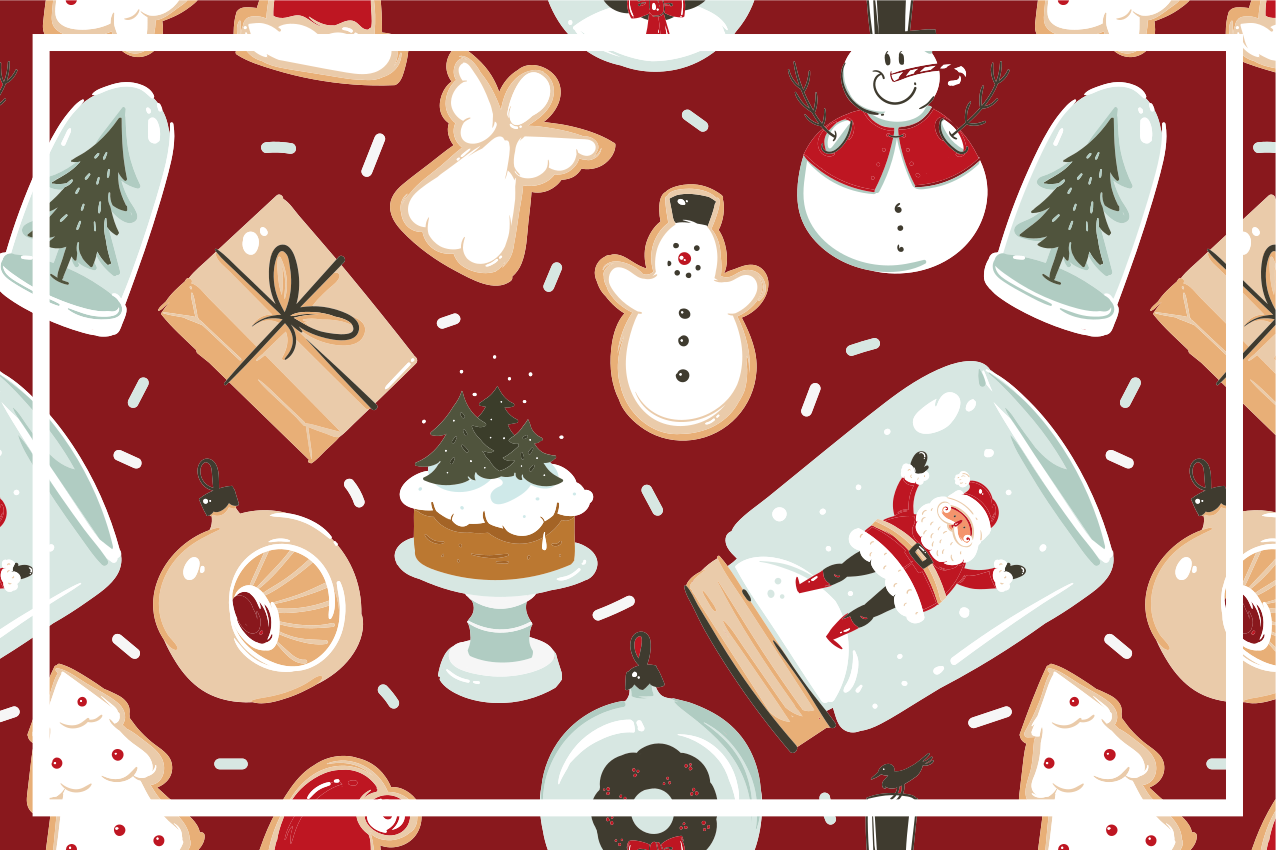 Set de table noël motifs festifs de vacances - TenStickers