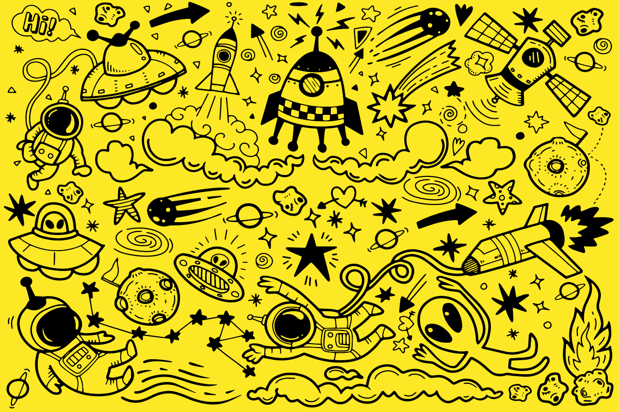 Set de table enfant motifs aventure spatiale - TenStickers