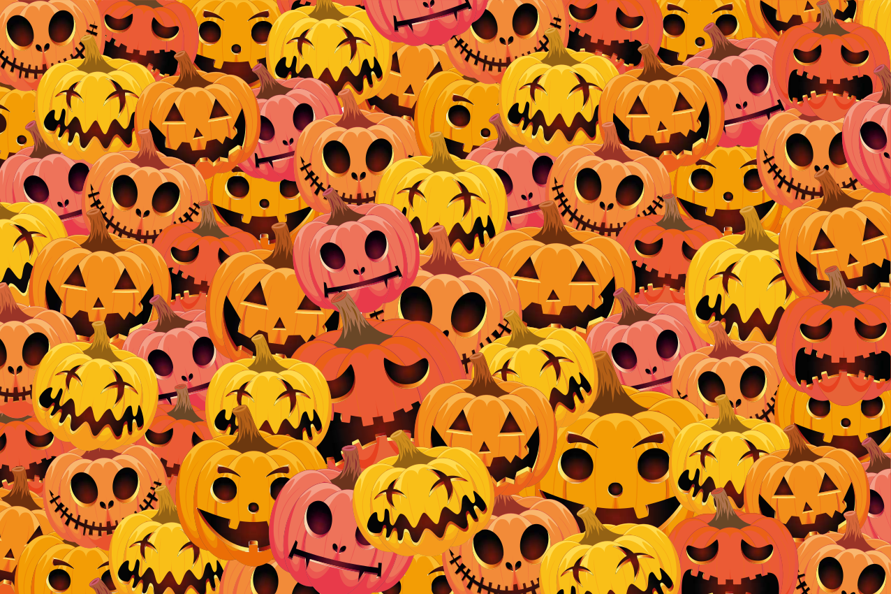 Set de table Halloween collection d'art de citrouilles - TenStickers