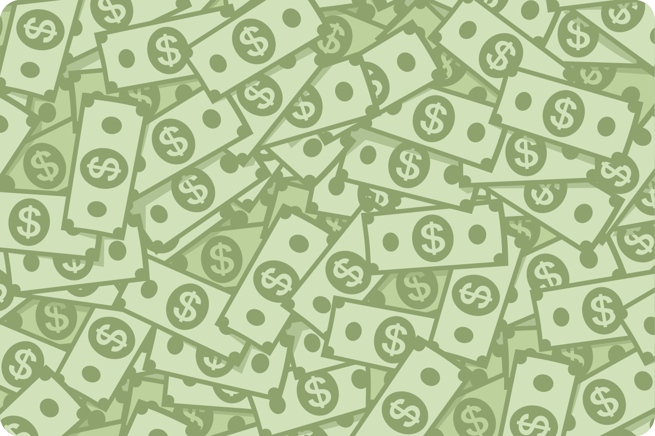 Set de table original motif billets - TenStickers