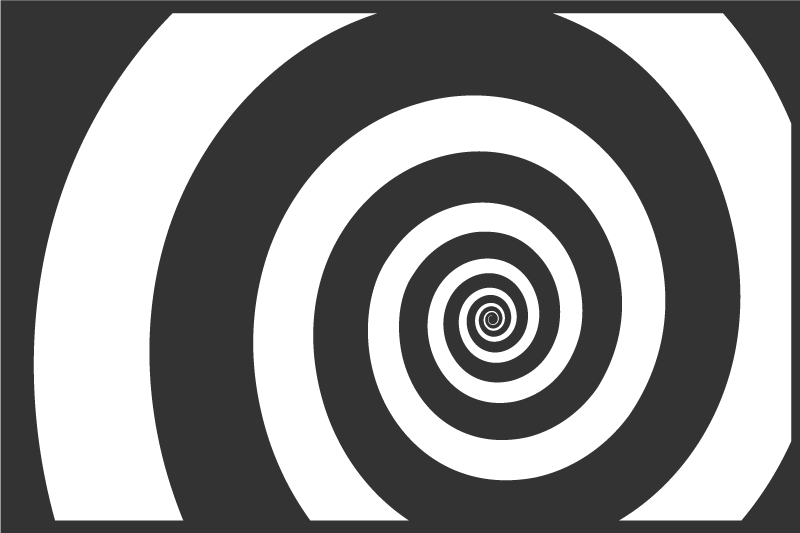 Set de table effet optique spiralé - TenStickers