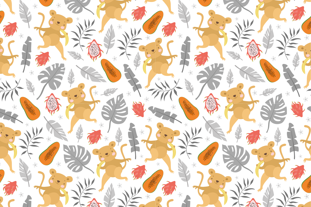 Set de table enfant motif animaux mignons - TenStickers