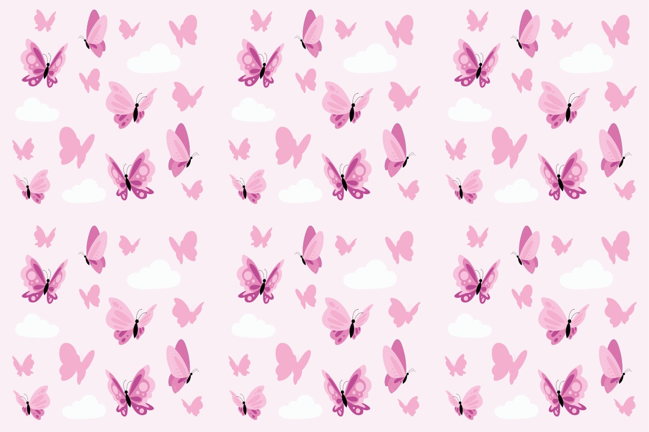 Set de table enfant motif imprimé papillon - TenStickers