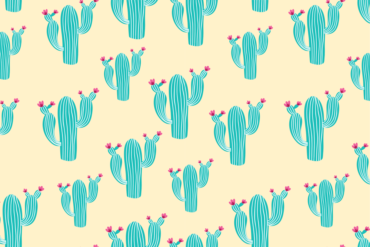 Set de table original motif cactus enchanteur - TenStickers