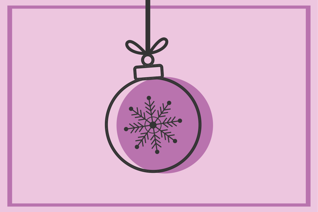 Set de table noël illustration de flocon de neige - TenStickers