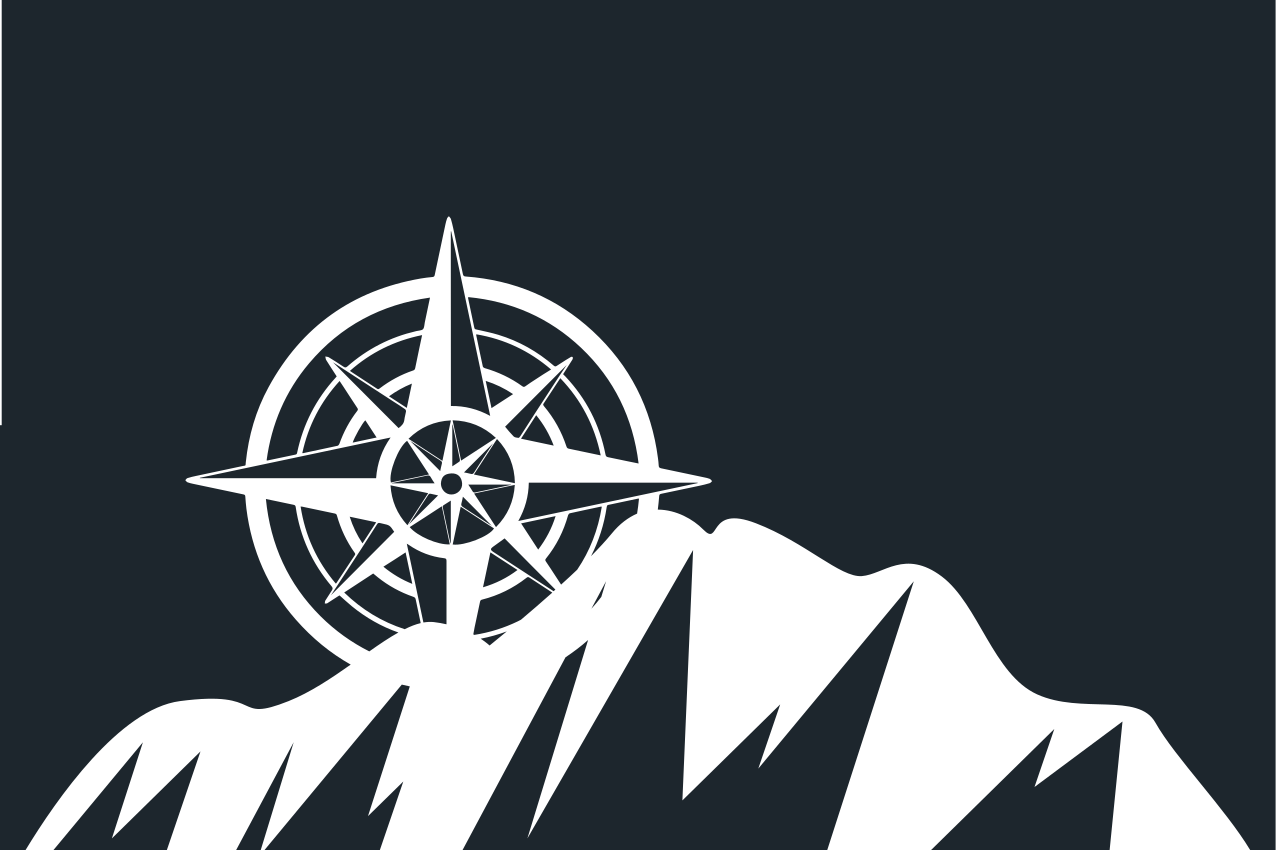 Set de table citation design boussole montagne - TenStickers