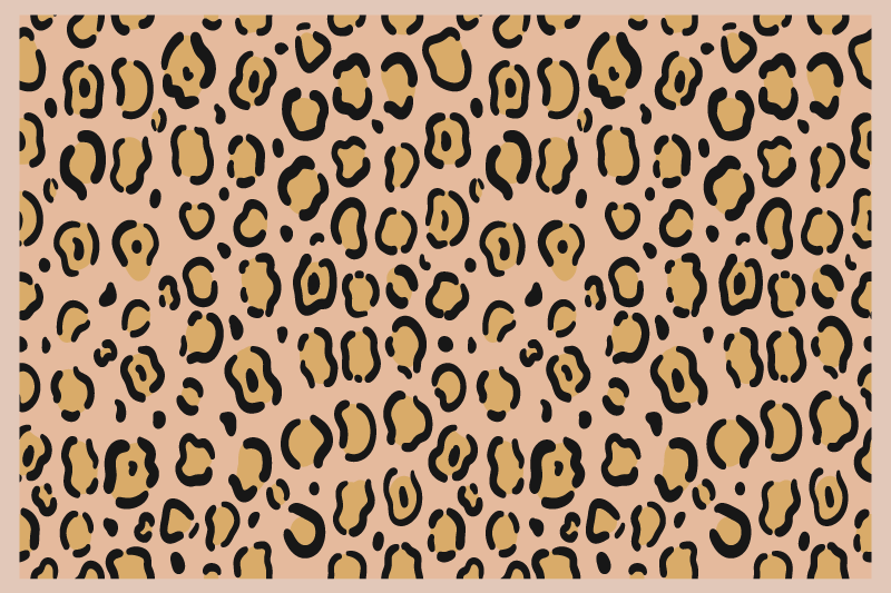 Set de table imprimé en peau de léopard - TenStickers