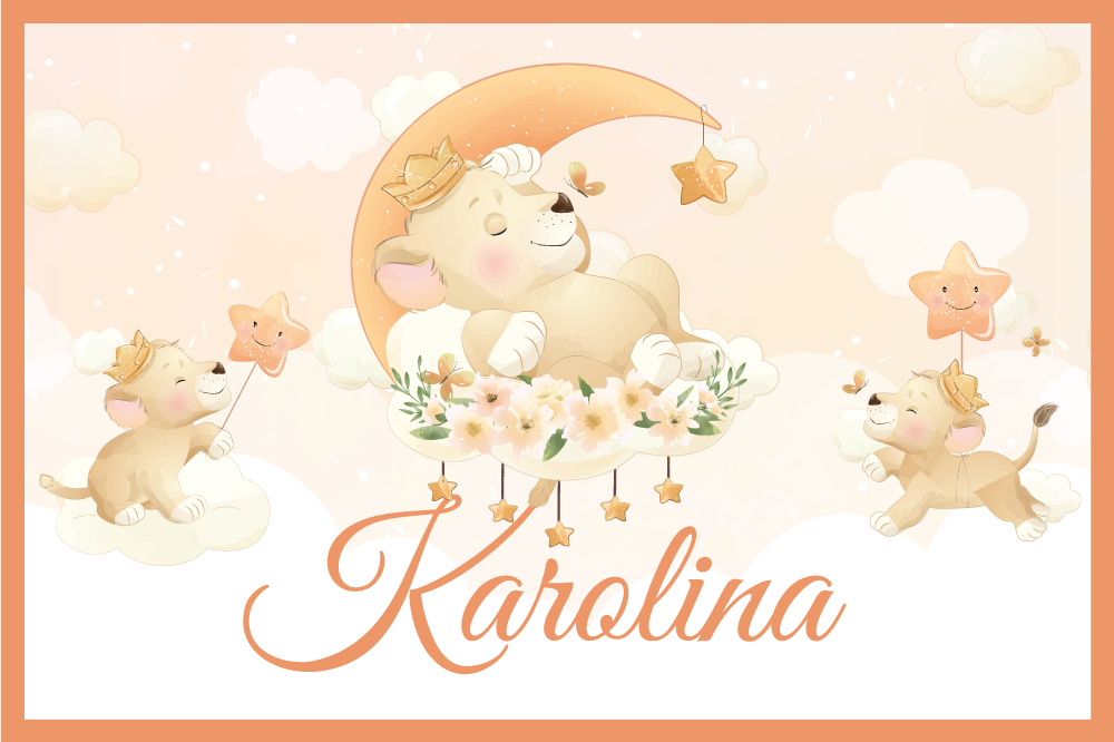 Set de table enfant lionceaux fantaisistes - TenStickers