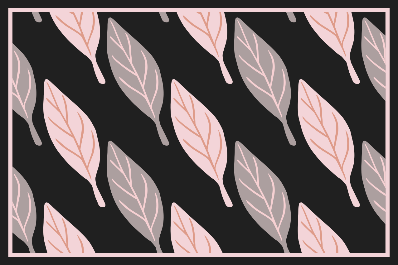 Set de table motifs de feuilles - TenStickers