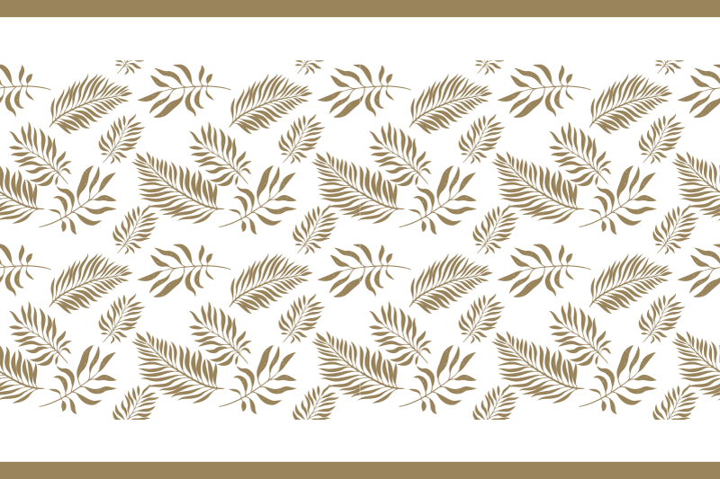 Set de table inspiration Élégante feuille - TenStickers