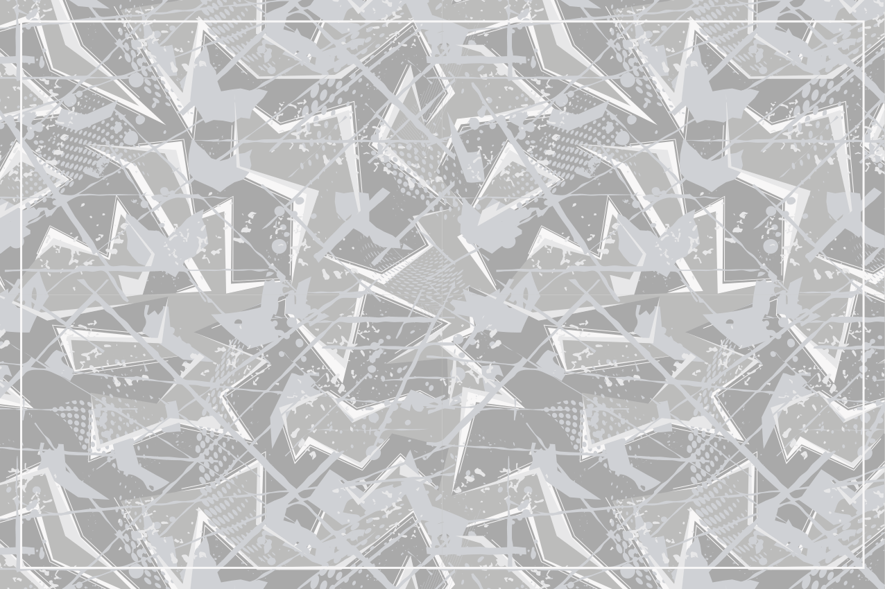 Set de table formes géométriques abstraites - TenStickers