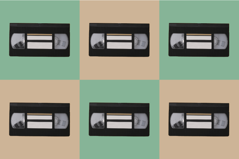 Set de table original motif cassette vhs vintage - TenStickers