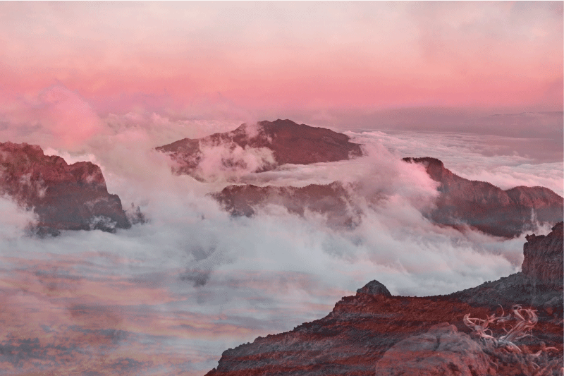 Set de table moderne paysage montagneux - TenStickers